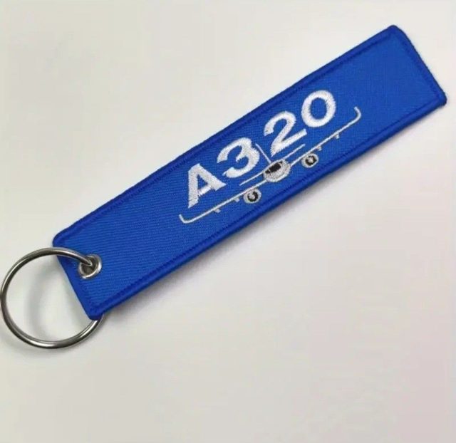 A320 Flight Tag Keyring