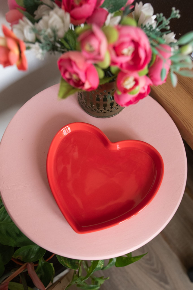 Assiette vide poche coeur ❤️