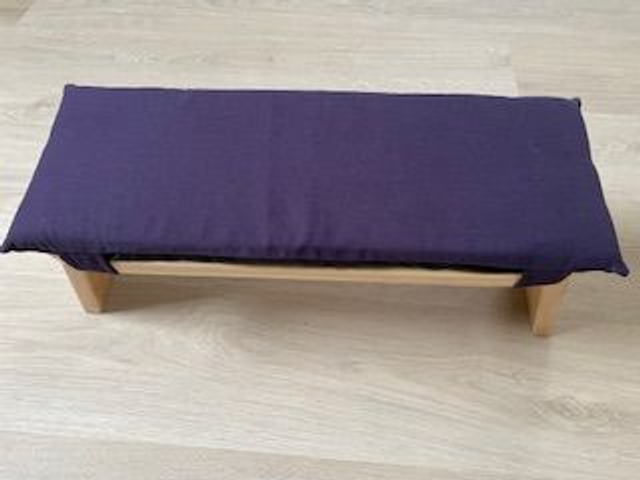 Banc de meditation avec coussin Violet