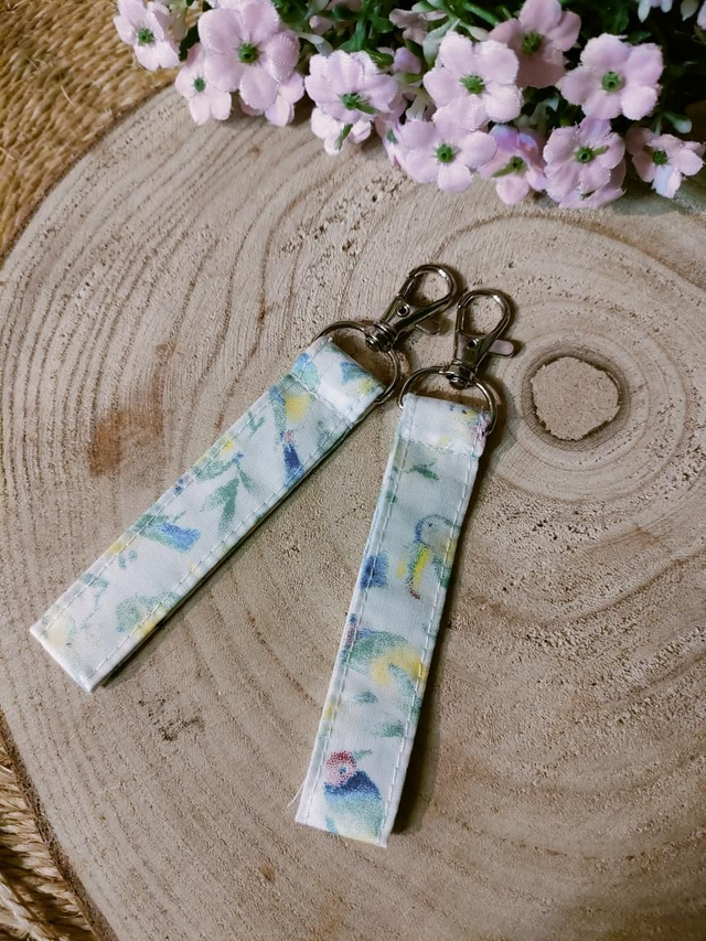 Porte clé thème perroquet - Personnalisable