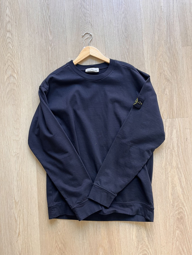 Stone Island Crewneck Patch Blue Size L - PRE-OWNED