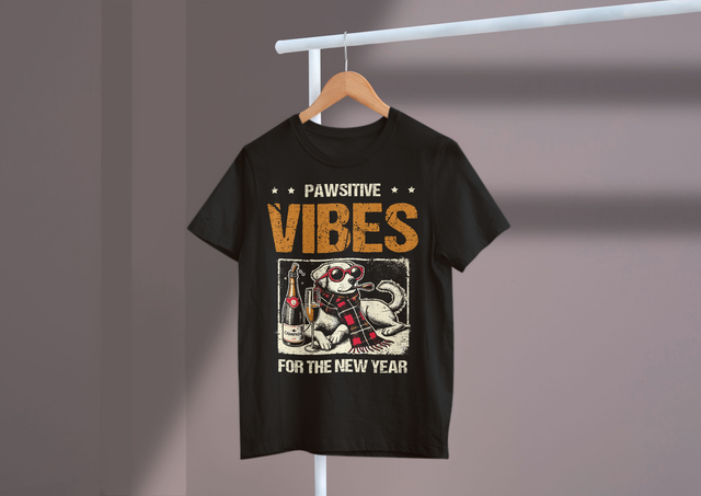 Pawsitive Vibes for the New Year, Pet Positivity, Celebration
Pawsitive Vibes für das neue Jahr, Haustierpositivität, Feier