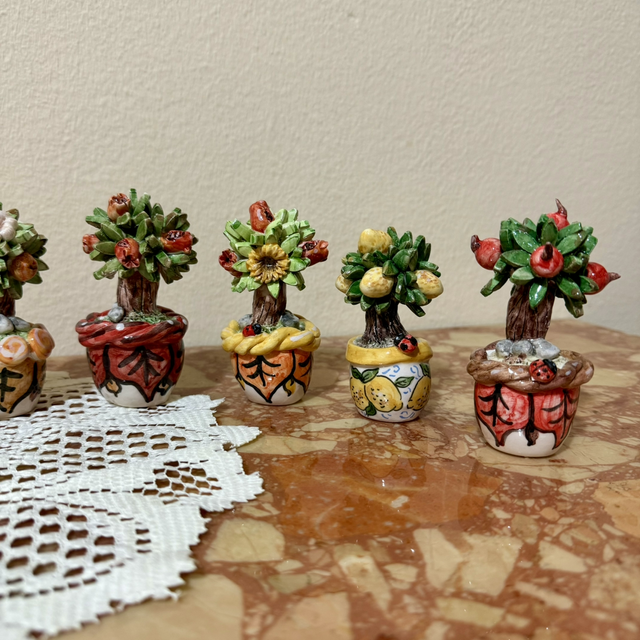 Bomboniere alberelli in ceramica su richiesta