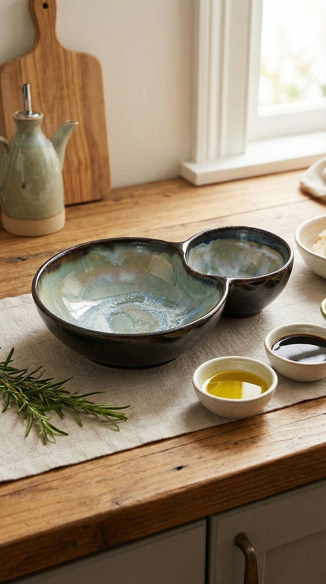 Double Dip Bowl in Ocean Waves