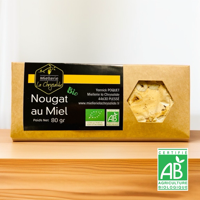 Nougat au Miel Bio - 80 gr