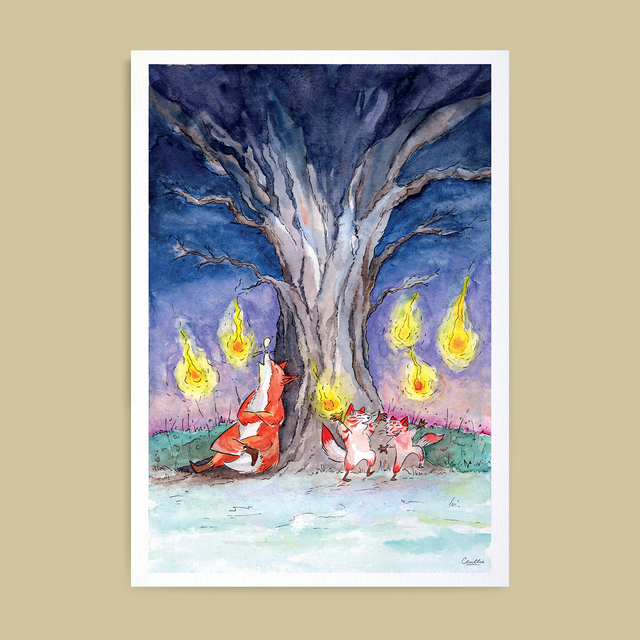 Kitsunebi 子きつねたちは火 とあそんでいる