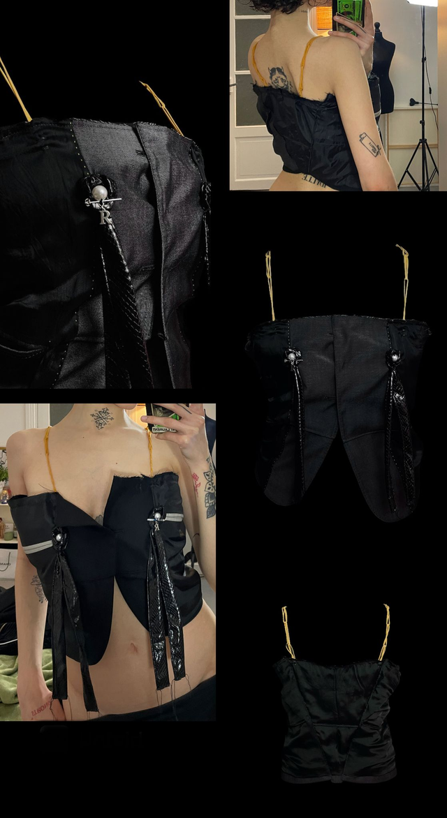 Bustier Upcycled - Luc(e) - XS/S