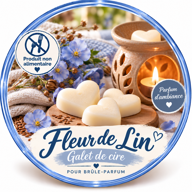 Galet de cire - Fleur de Lin
