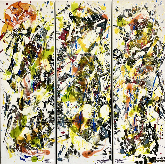 Triptyque Carnaval - 90x90cm - 2014