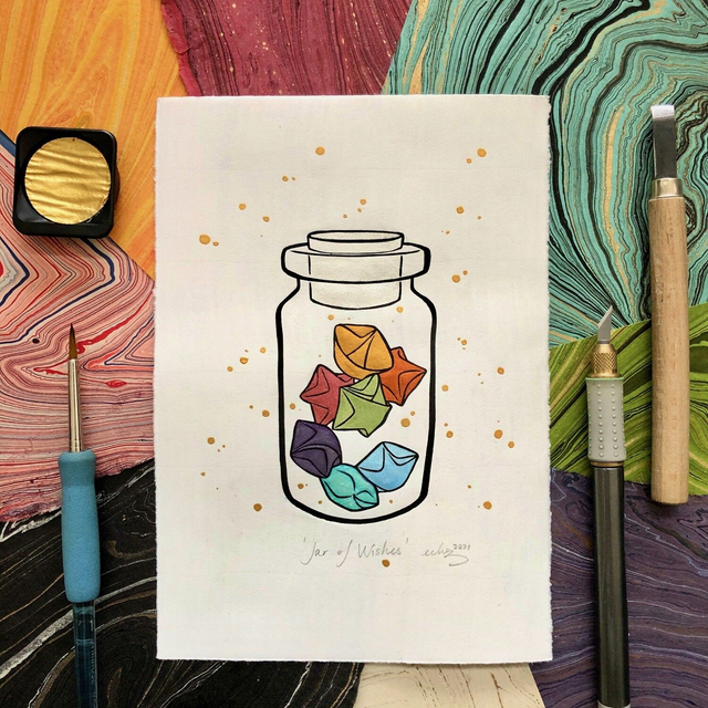 1/many charity prints - Jar of Wishes