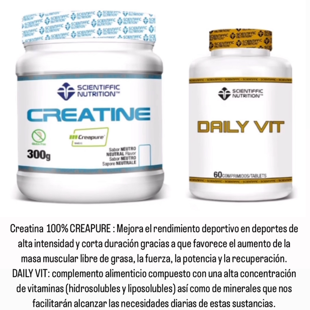 Pack ZERO LESIÓN (CREATINA 300gr + MULTIVITAMINAS 60 cápsulas)