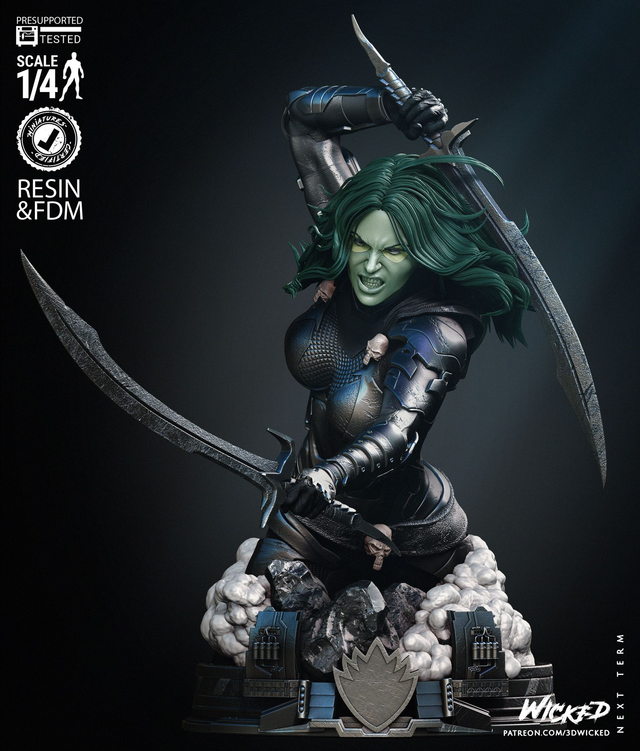 Buste GAMORA Gardiens de la galaxie série Marvel comics