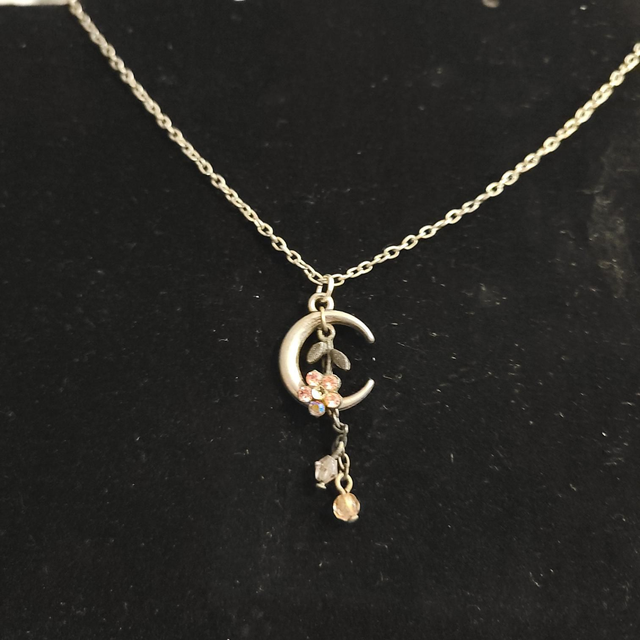 Moon &amp; Flower Pendant