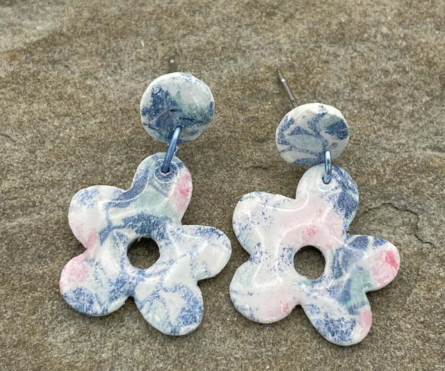 Vintage style midi statement earrings