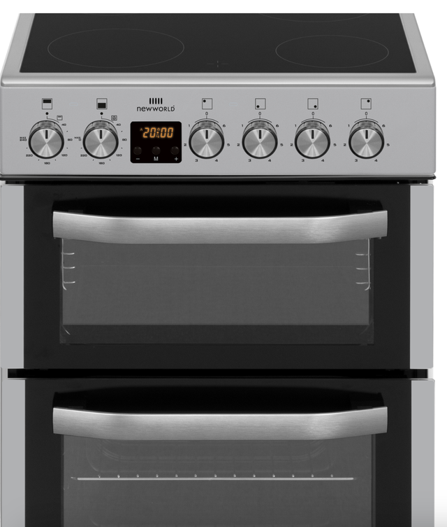  NEW WORLD NWTOP53DCS 50cm Double Oven Electric Cooker - Silver Model: 