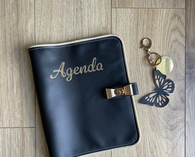 Agenda rechargeable Noir/écru