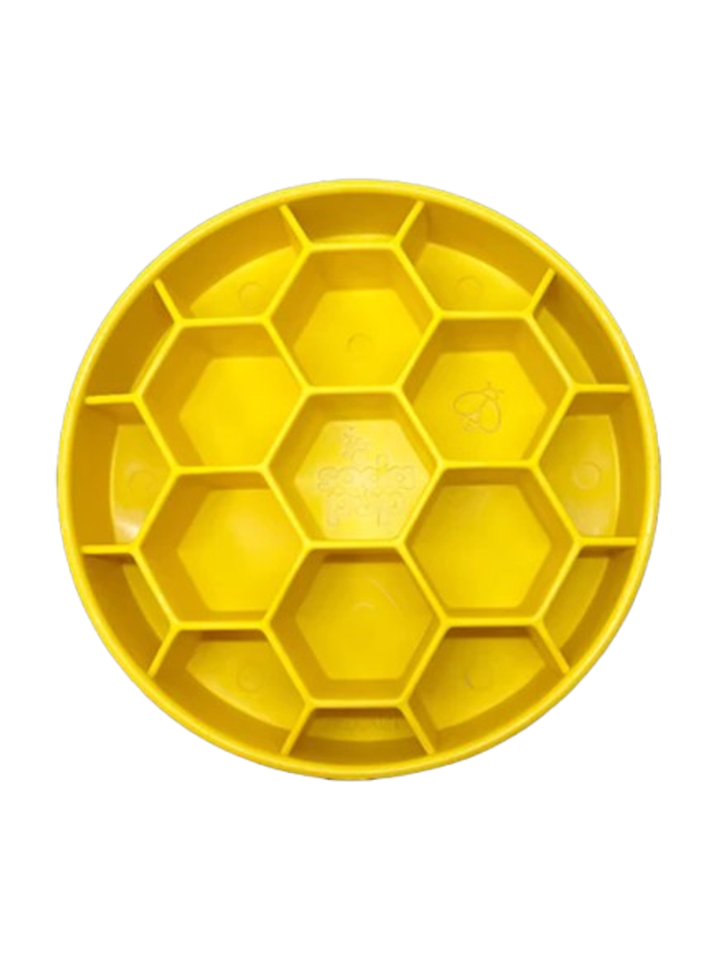 Gamelle d&#039;enrichissement - Ruche - SodaPup Jaune ou Bleue
