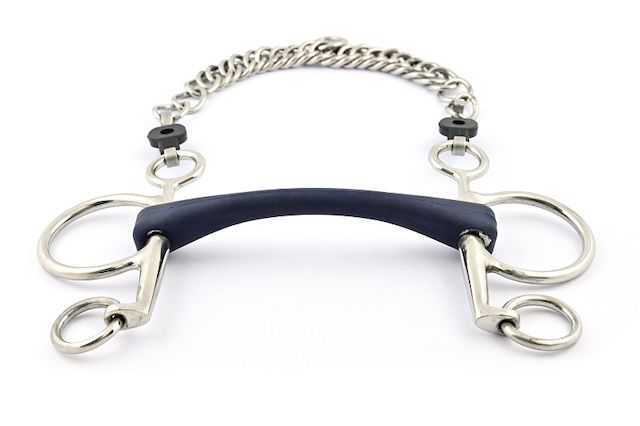 Mors JUMP'IN pelham caoutchouc droit