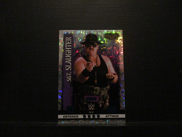 SGT. Slaughter - Icon Slam Attax 10th Edition Original Trading Card #42