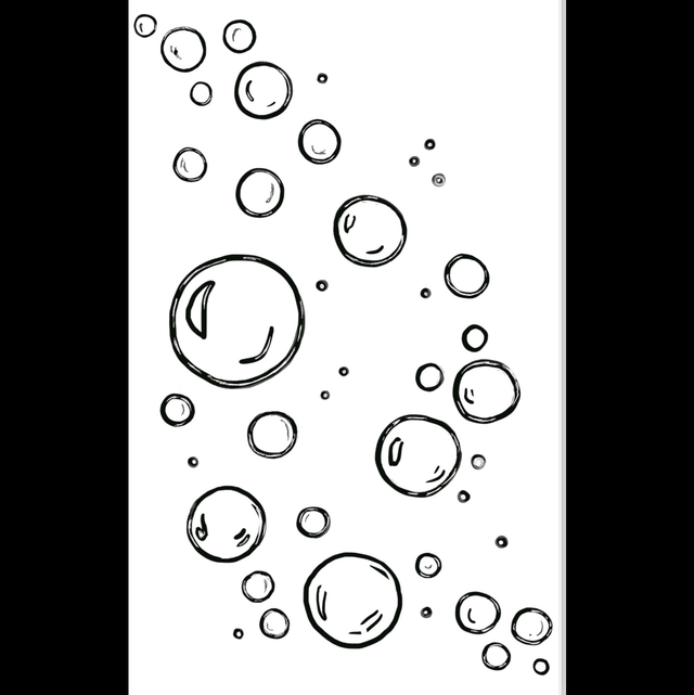 Stempel Luftblasen 3x4cm