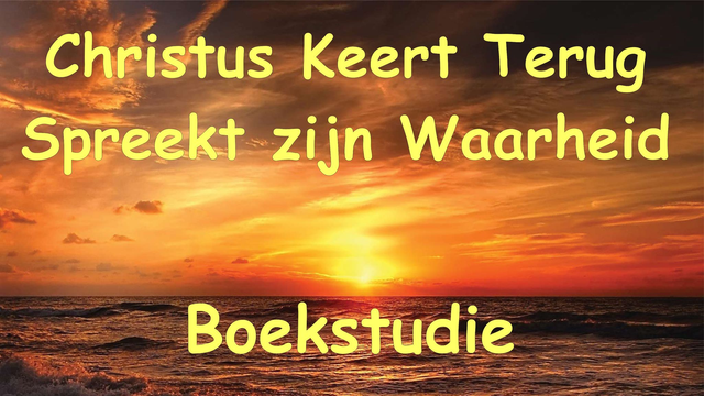 Boekstudie "Christus Keert Terug" met audio-opnames en Q&amp;A bladen