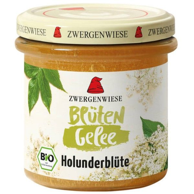 Zwergenwiese BlütenGelee Holunderblüte 160g Glas
