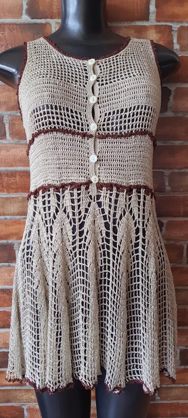 Vestidinho De crochê, T/38