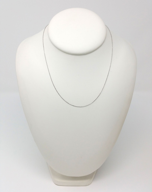 CHAINE ARGENT RHODIE FORCAT DIAMANTEE 925/1000 42 CM - 72503042