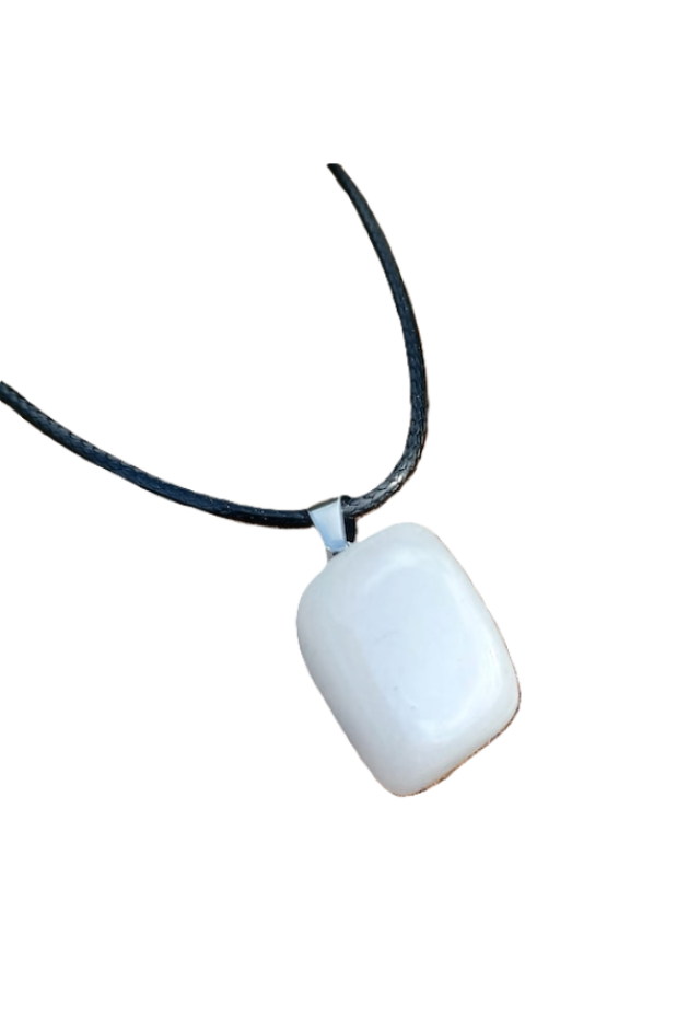 Naturstein Halskette Quader Jade