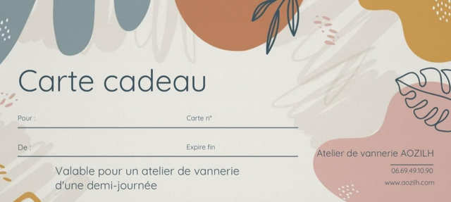 Atelier de vannerie d'une demi-journée 