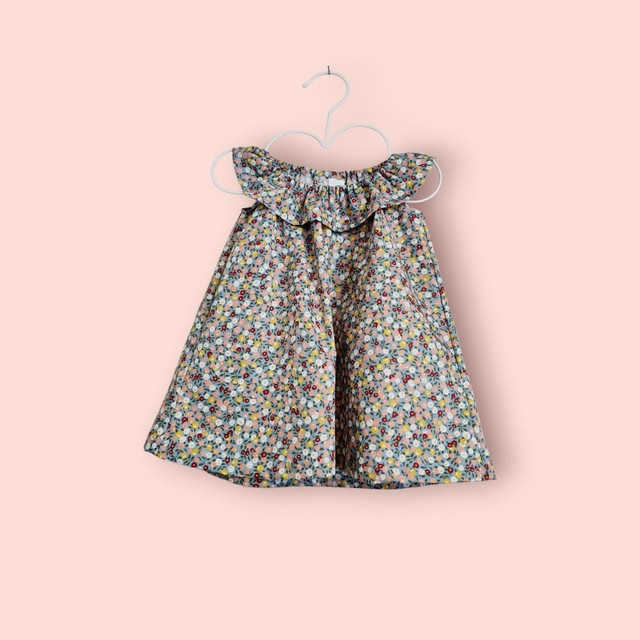 Robe été coton fleuri