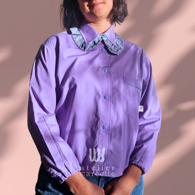 Chemise upcyclée Lisette – Taille M