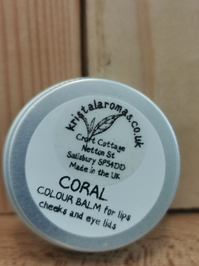 Colour Balm Coral (for lips, cheeks and eye lids) WITH FREE BRUSH 10g