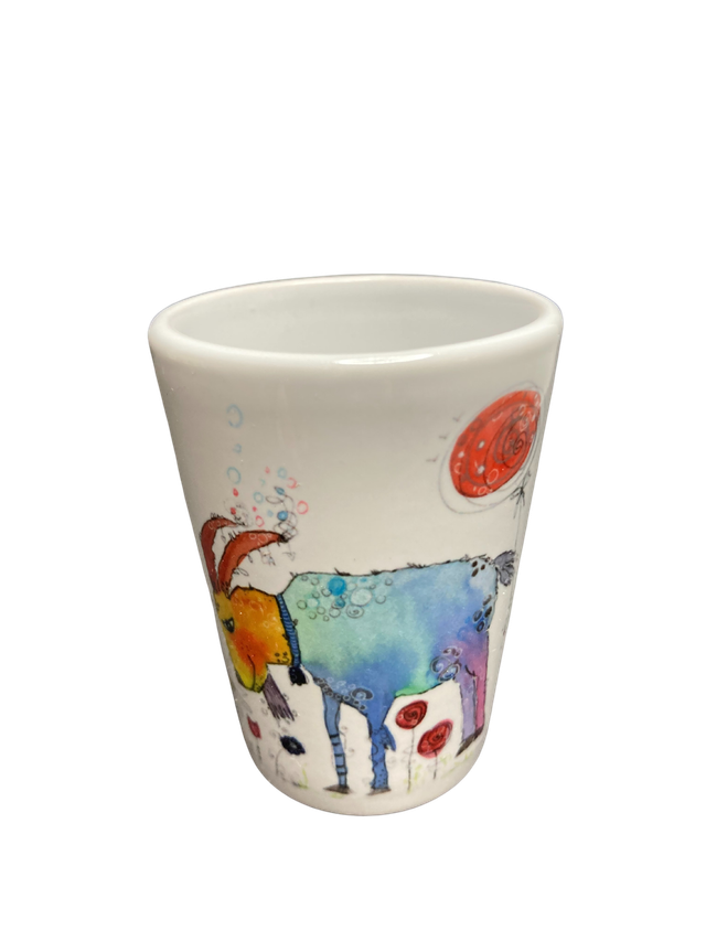 Schnapsglas Keramik "Ziege"