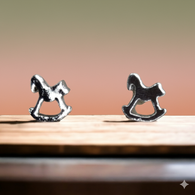 Boucles d'oreilles Cheval à bascule 