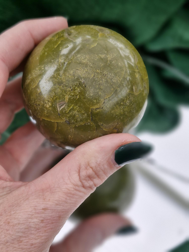 Green Opal sphere 
