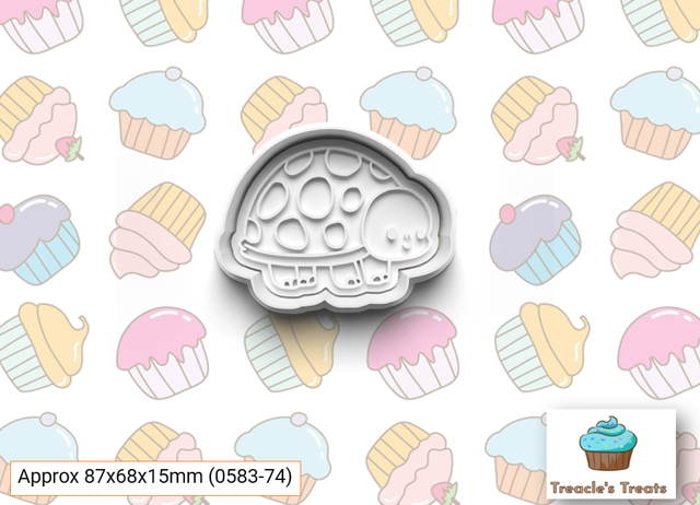 Tortoise Fondant/cookie stamp with cutter 
