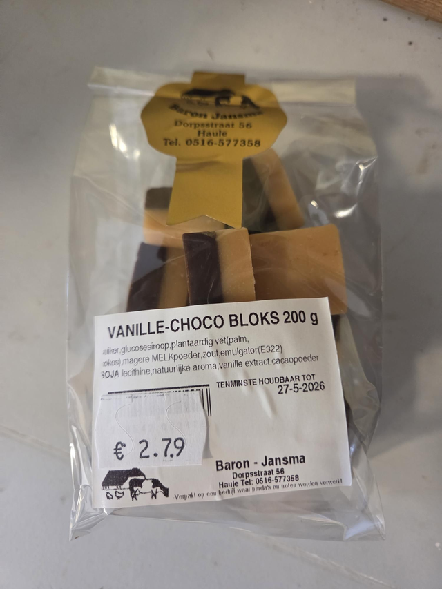Vanille chocobloks