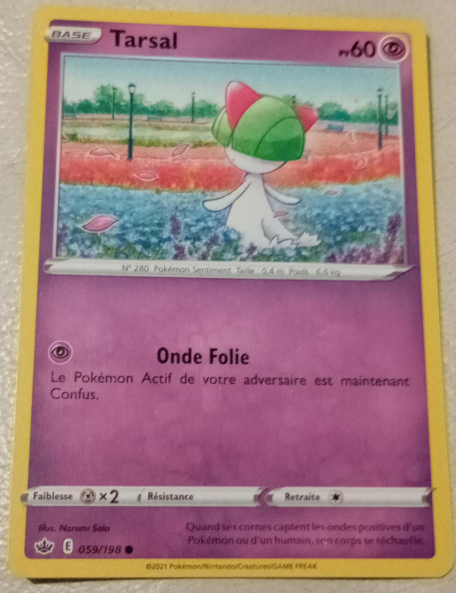 Carte pokémon Tarsal