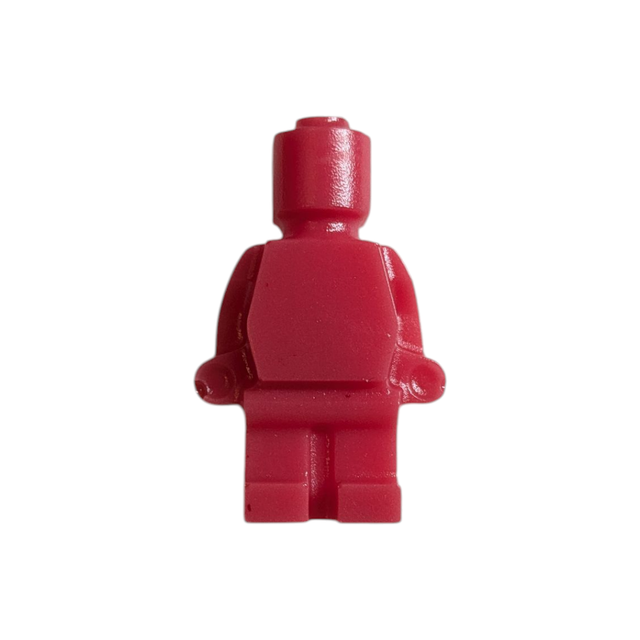 Dark Pink Lego Man Target Pin