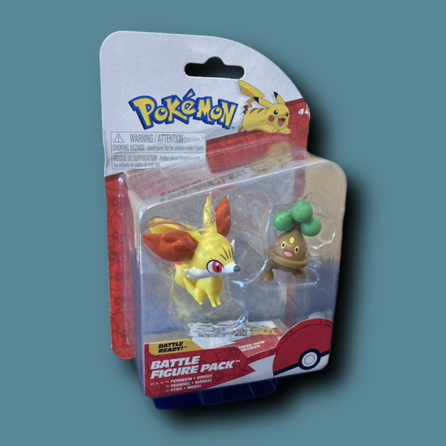 Pokemon Battle Figure - Fennekin &amp; Bonsly