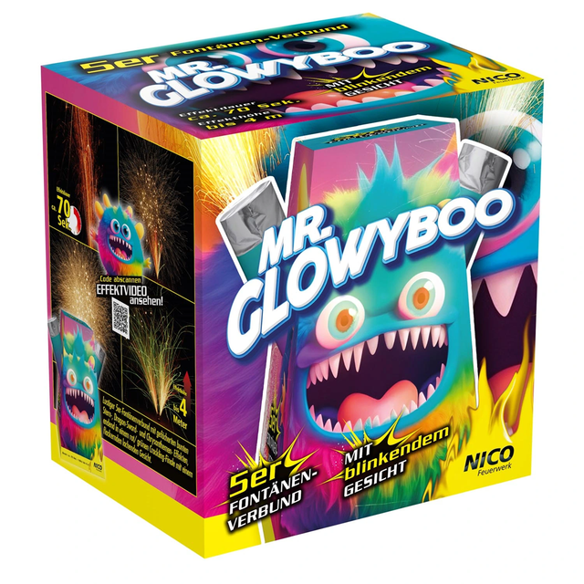 Mr. Glowyboo, 5er-Fontänenbatterie