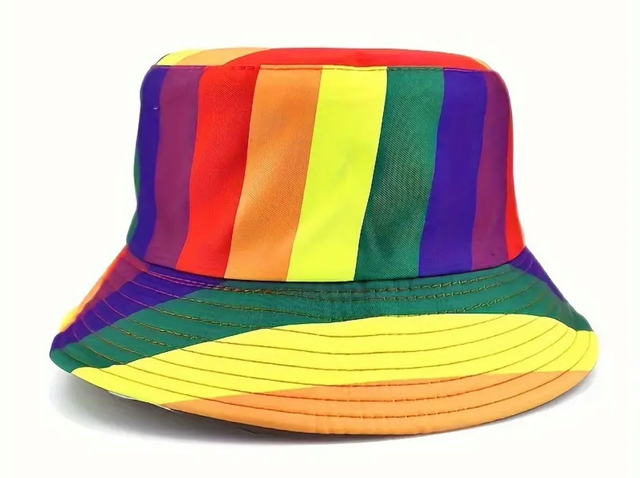 Rainbow bucket hat
