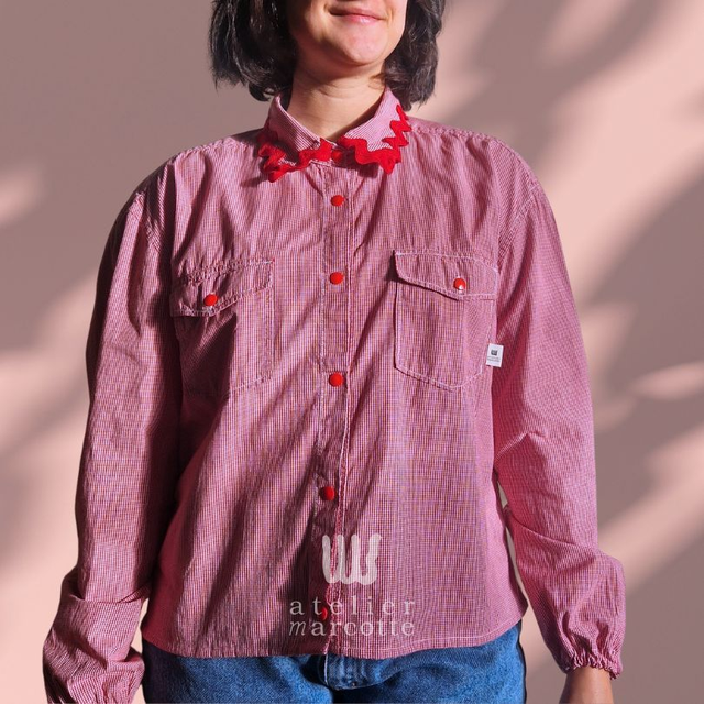 Chemise upcyclée Romy – Taille 2XL