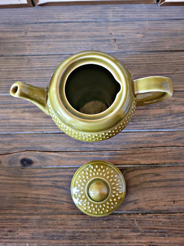 Théière Geneviève Lethu Grain de Riz couleur verte