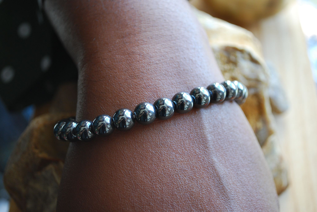 Bracelet pour homme en hématite