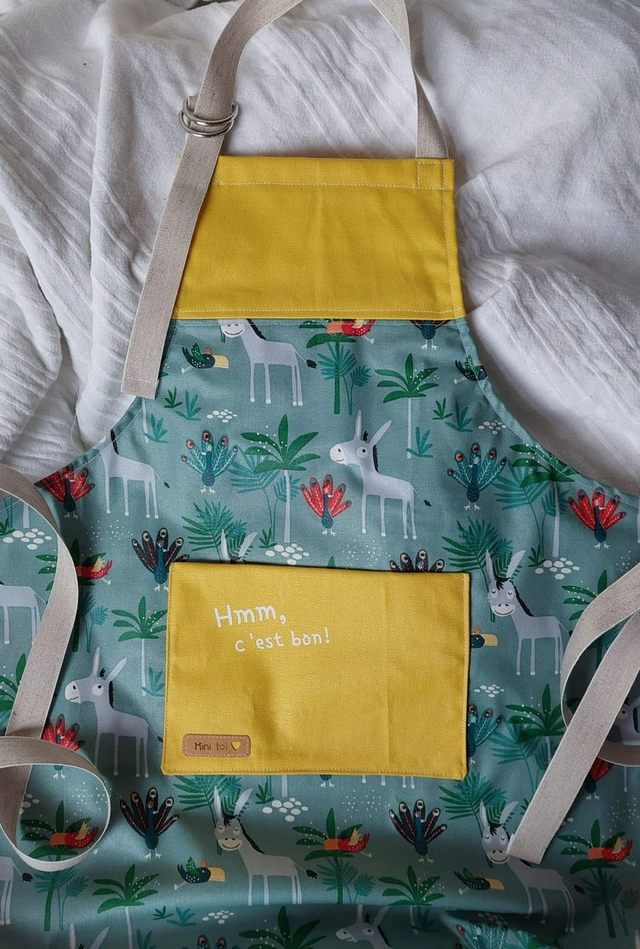 Tablier enfant &quot;mon petit âne&quot; 
