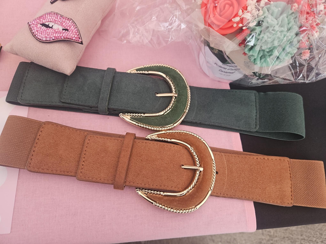 Ceinture daim élastique 