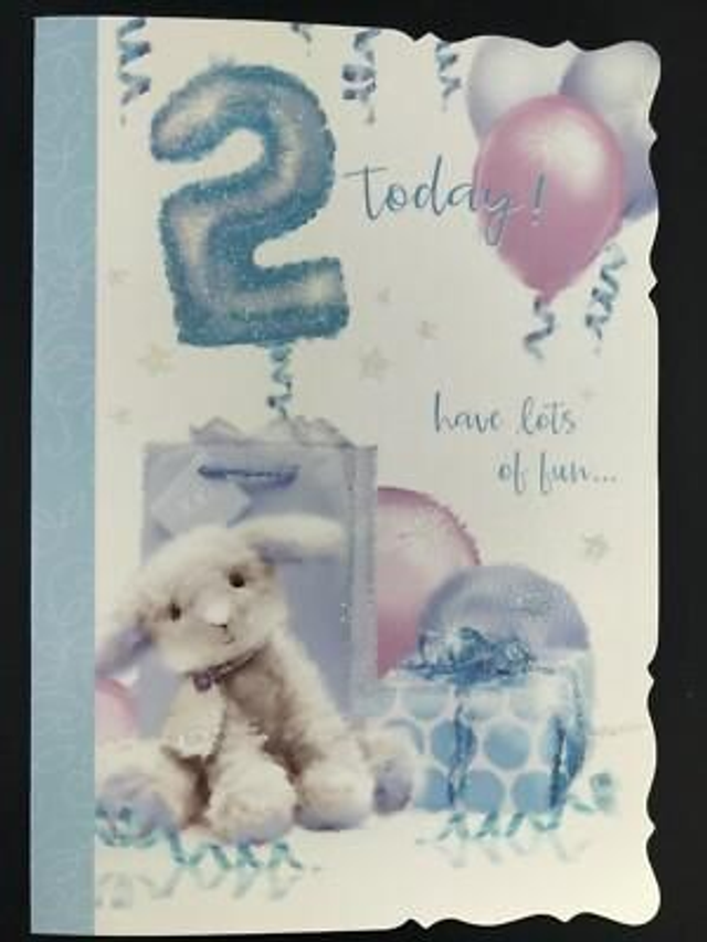 2nd Happy Birthday Boy Card