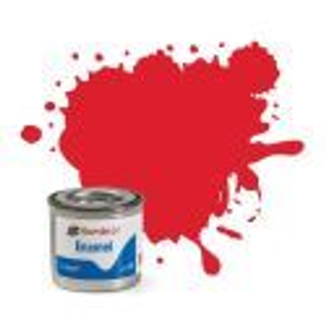 AA0206 No 19 Bright Red Gloss Enamel Paint (14ml)